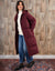 Berry Red Maxi Puffer Jacket