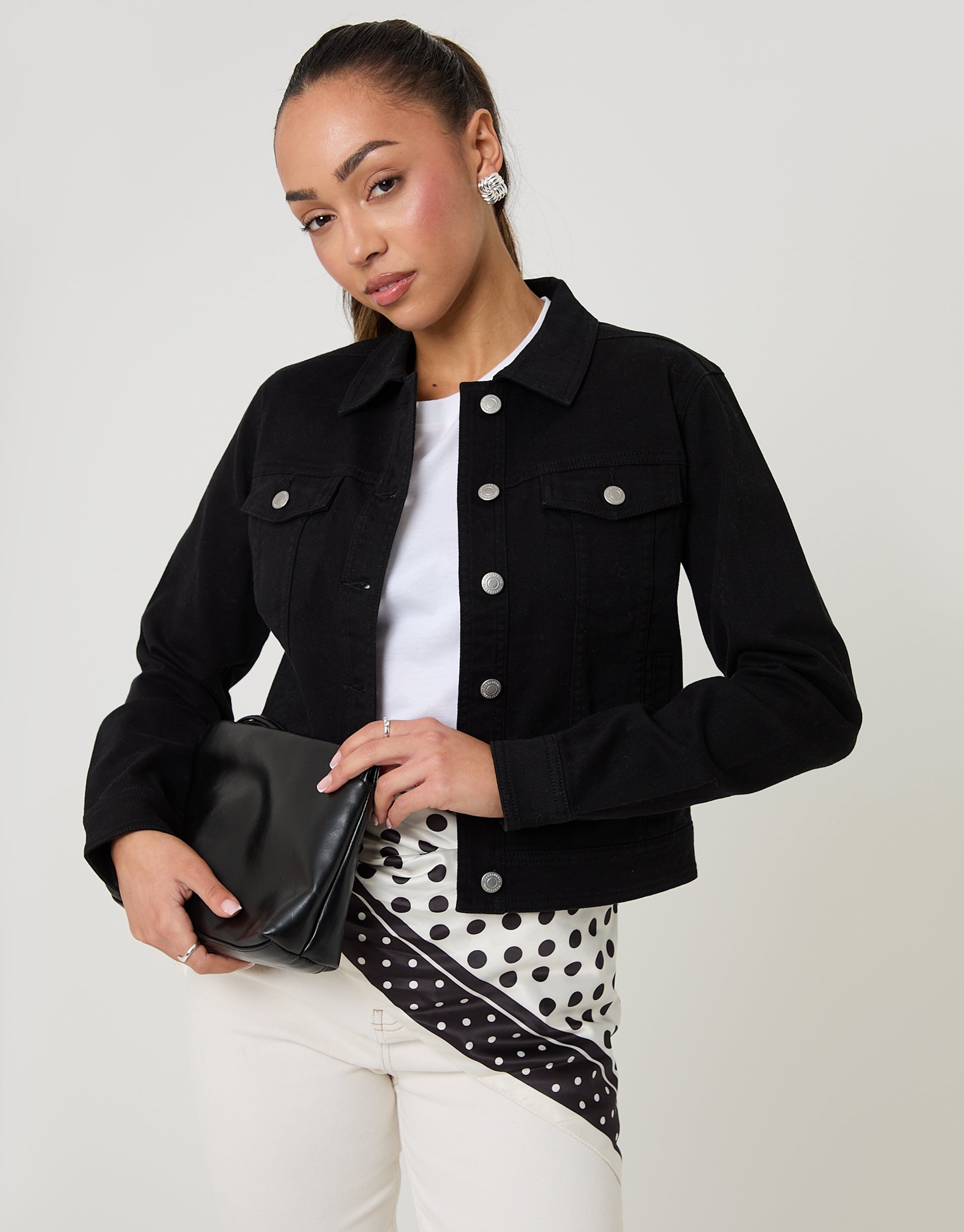 Denim Jacket in Black Wash