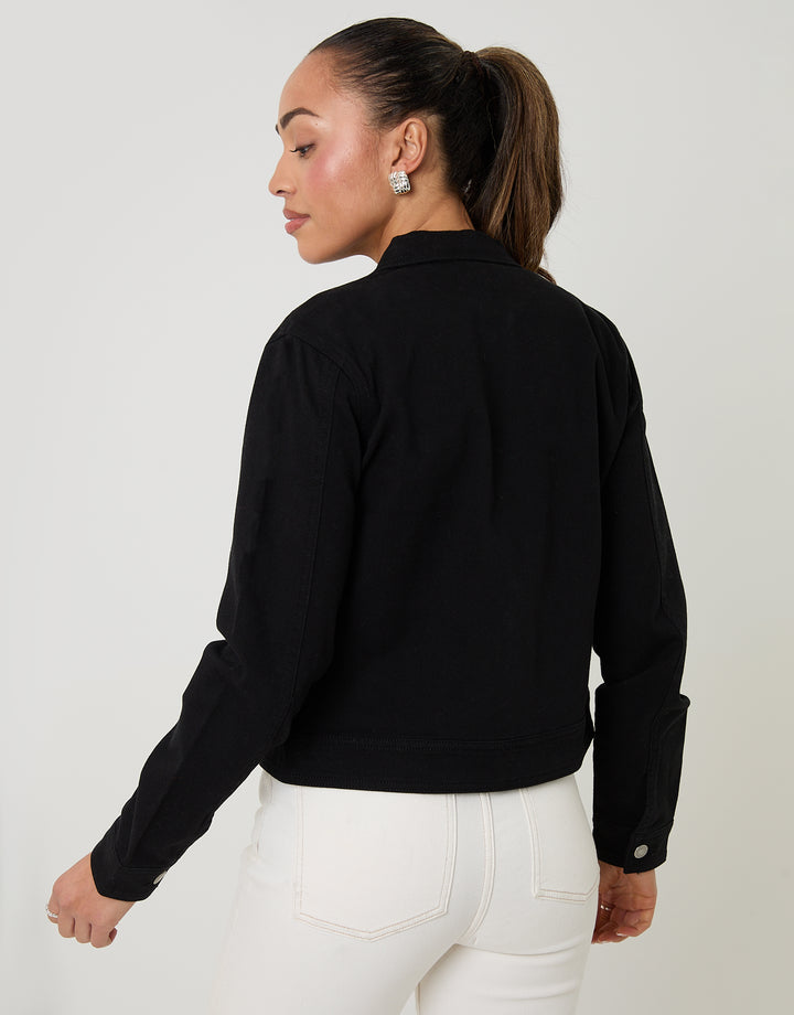 Black Wash Denim Jacket