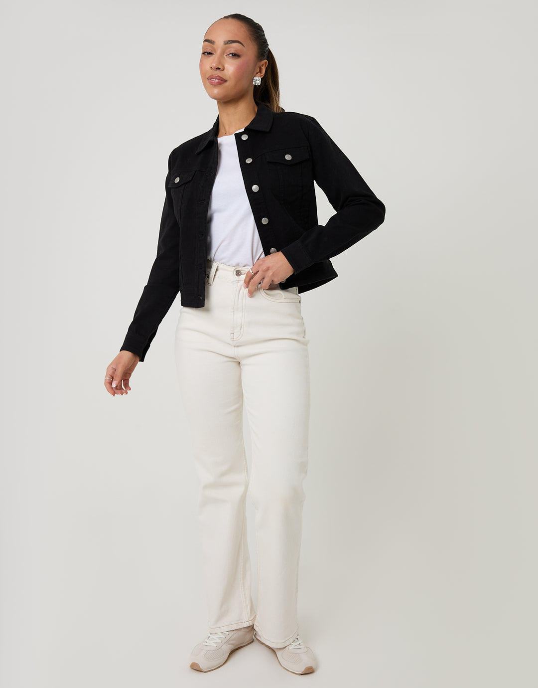 Black Wash Denim Jacket