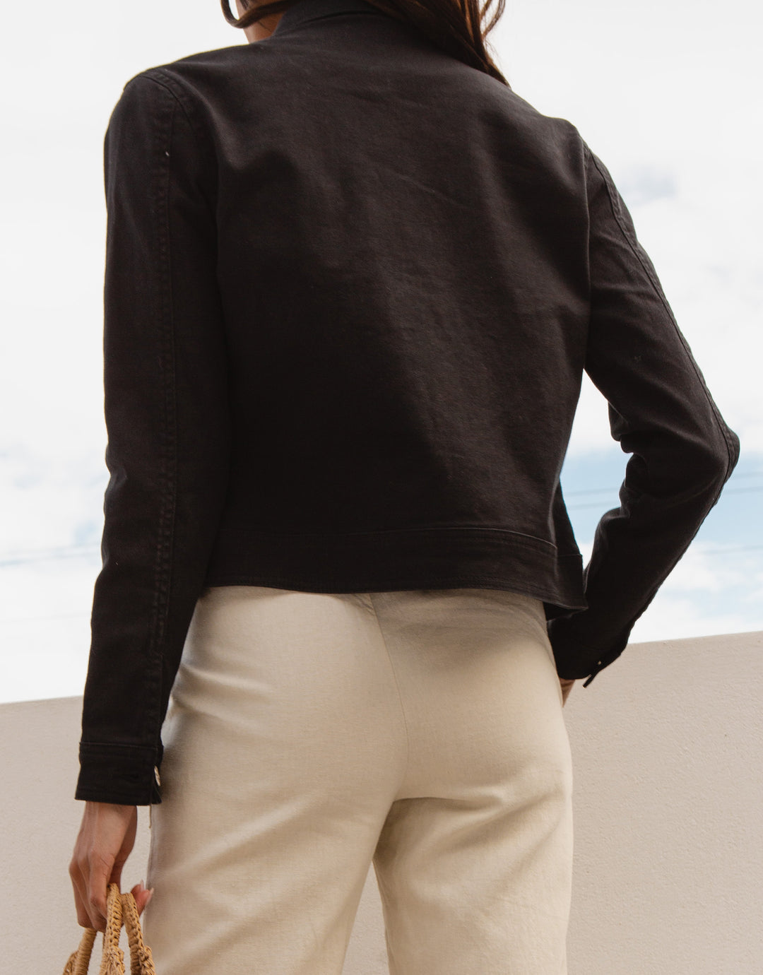 Black Wash Denim Jacket