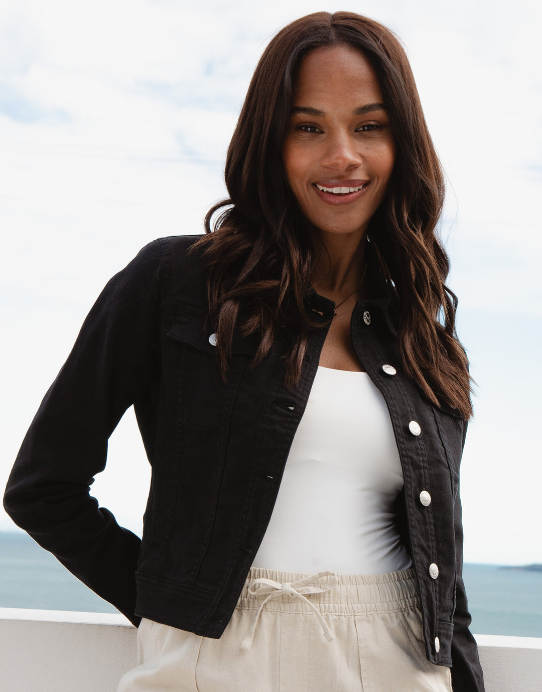 Black Wash Denim Jacket