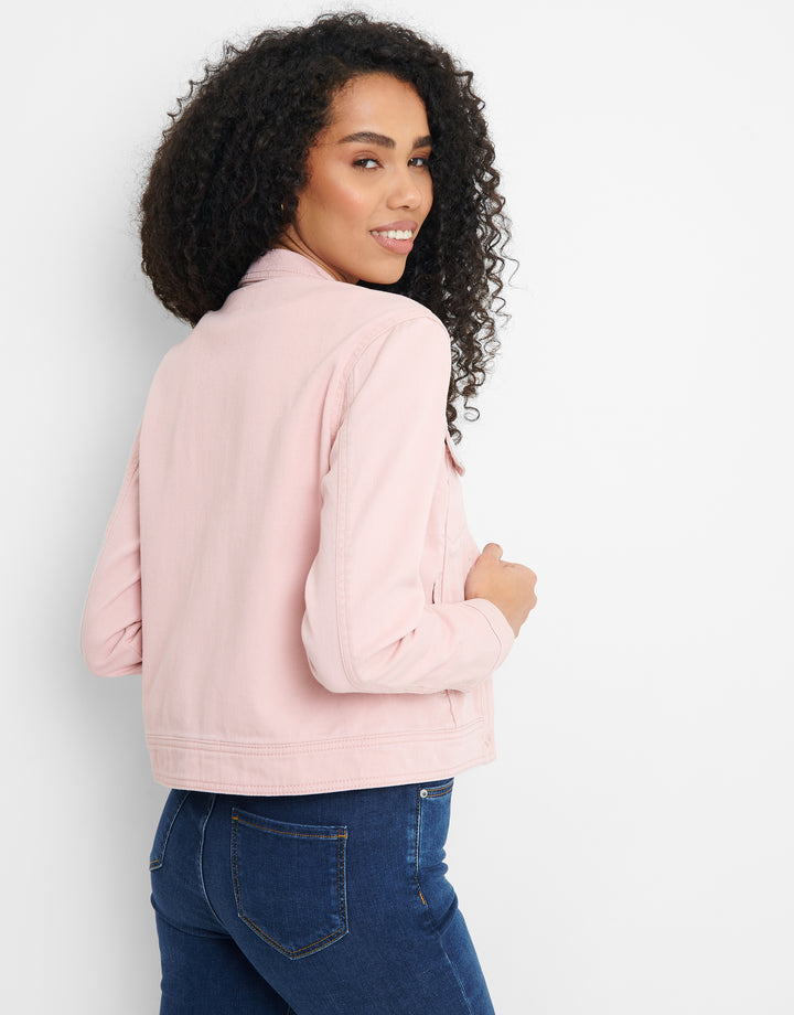 Pink Wash Denim Jacket
