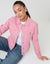 Pink Stretch Denim Jacket