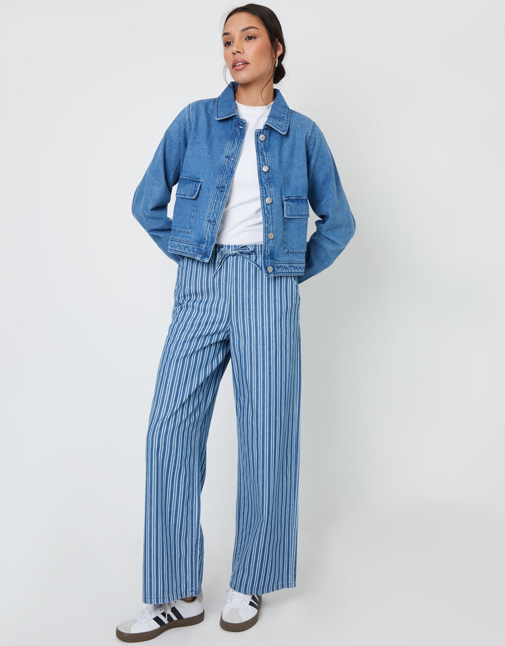 Mid Wash Boxy Denim Jacket