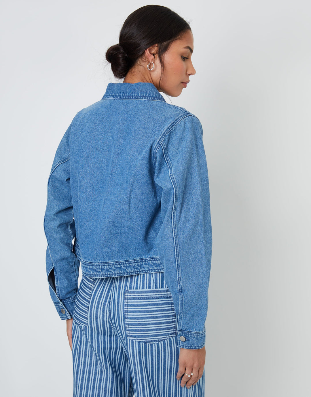 Mid Wash Boxy Denim Jacket