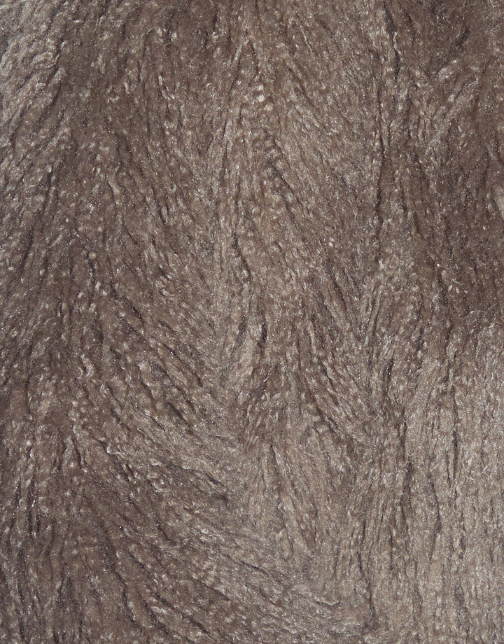 Mushroom Mongolian Faux Fur Coat