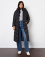 Black Padded Maxi Coat