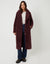 Berry Red Longline Borg Teddy Coat