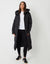 Black Longline Puffer Jacket