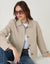 Stone Cropped Collared Trench Coat