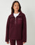 Berry Red Half Zip Borg Fleece