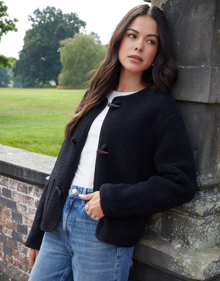 Black Fleece Borg Toggle Jacket