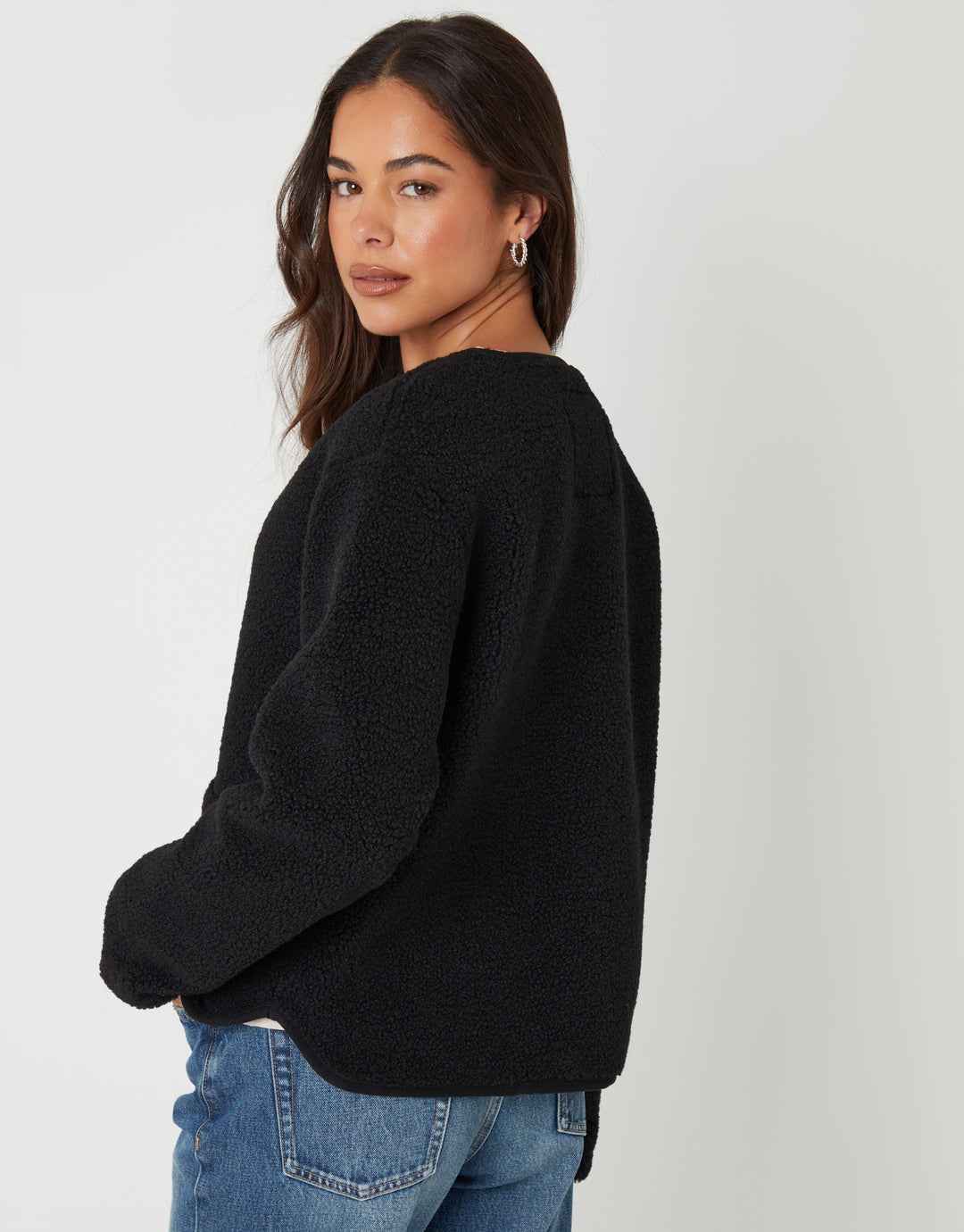 Black Fleece Borg Toggle Jacket