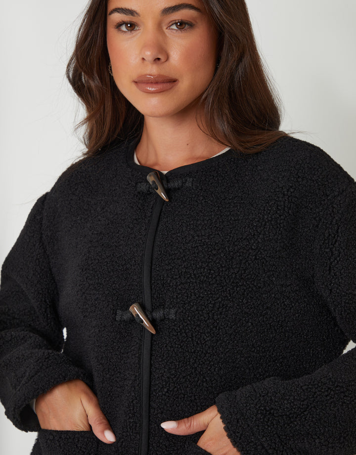Black Fleece Borg Toggle Jacket