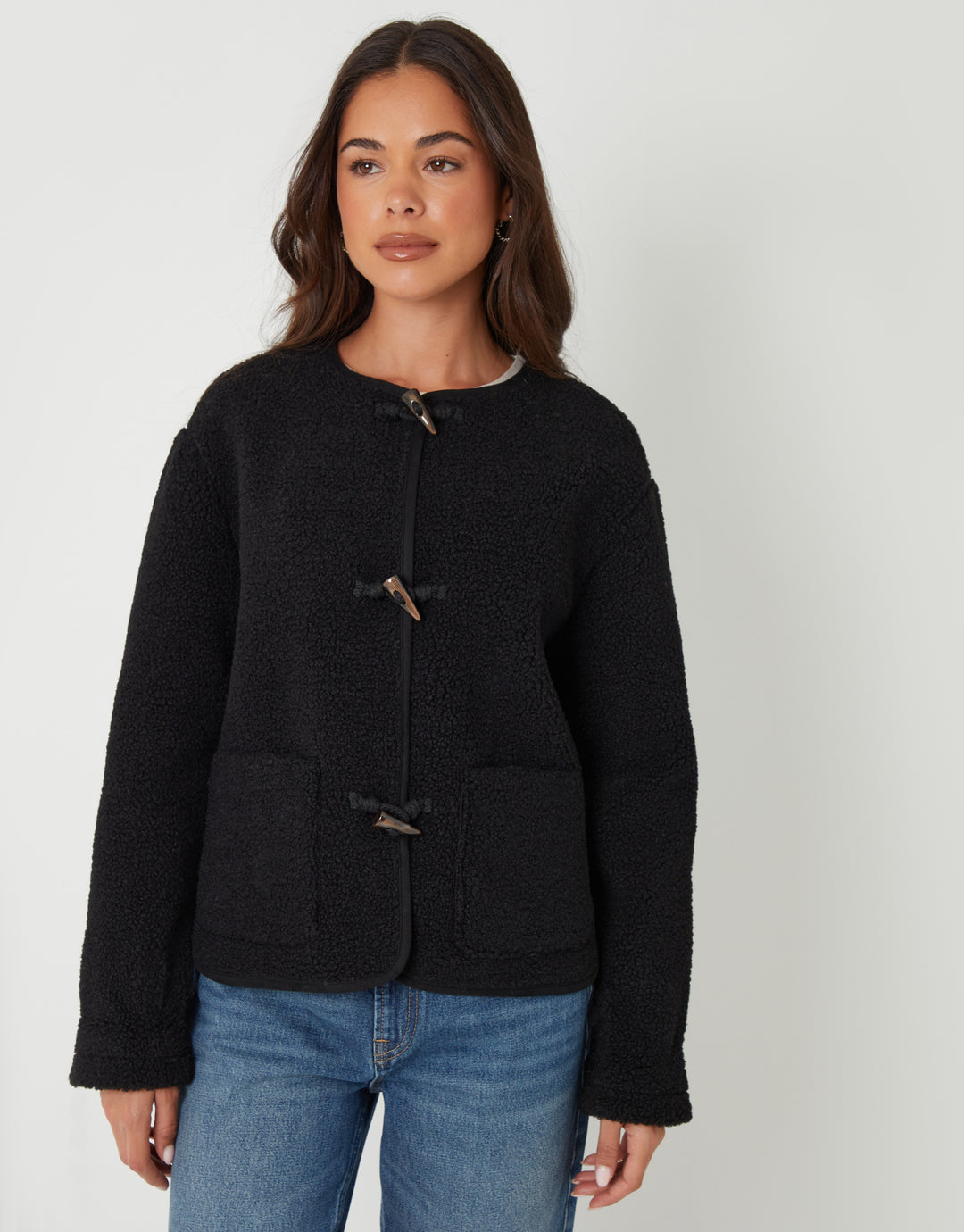 Black Fleece Borg Toggle Jacket