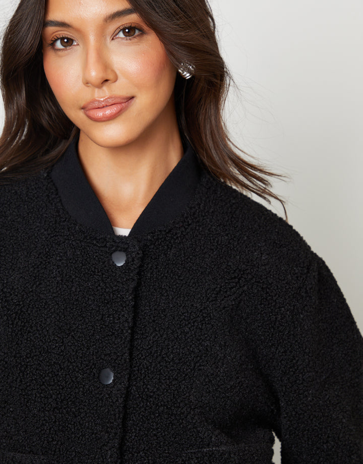 Black Borg Bomber Jacket