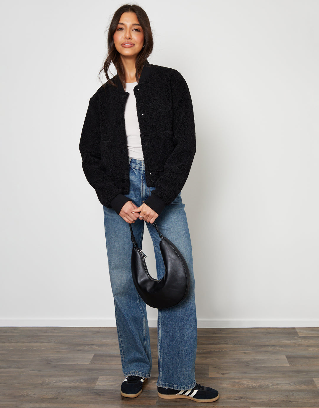 Black Borg Bomber Jacket