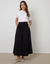 Black Midaxi Skirt with Pockets