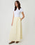 Yellow Gathered Waist Maxi Skirt