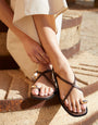 Chocolate Brown Back Strap Sandals