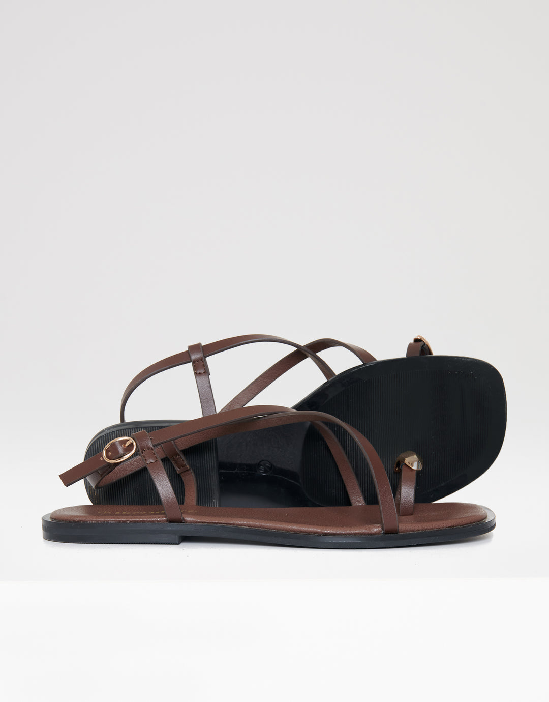 Chocolate Brown Back Strap Sandals