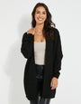 Black Cable Knit Cardigan