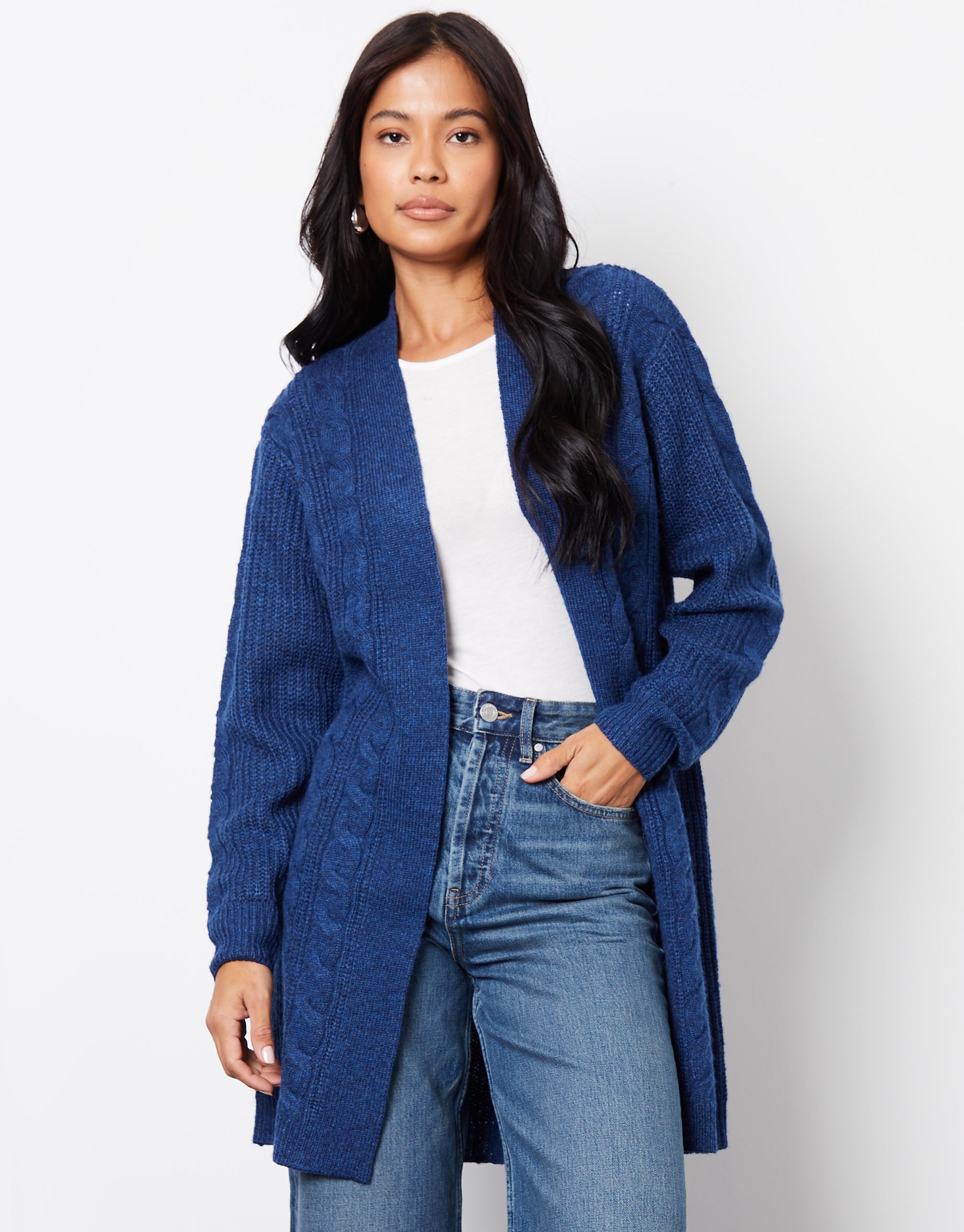 Women s Cardigans Zip up Hooded Cardigan Threadbare
