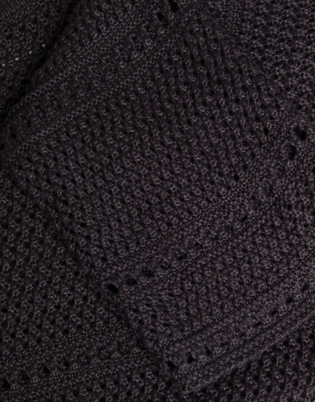 Black Pointelle Crochet Jumper