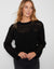 Black Pointelle Crochet Jumper