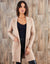 Camel Brown Knitted Coatigan