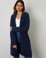 Navy Knitted Coatigan