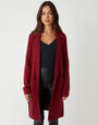Berry Red Knitted Coatigan