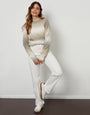 Cream Ombré Crew Neck Jumper