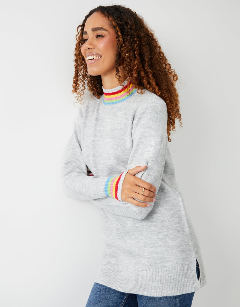 Trim High Neck Jumper