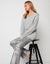 Grey Marl V Neck Knitted Jumper