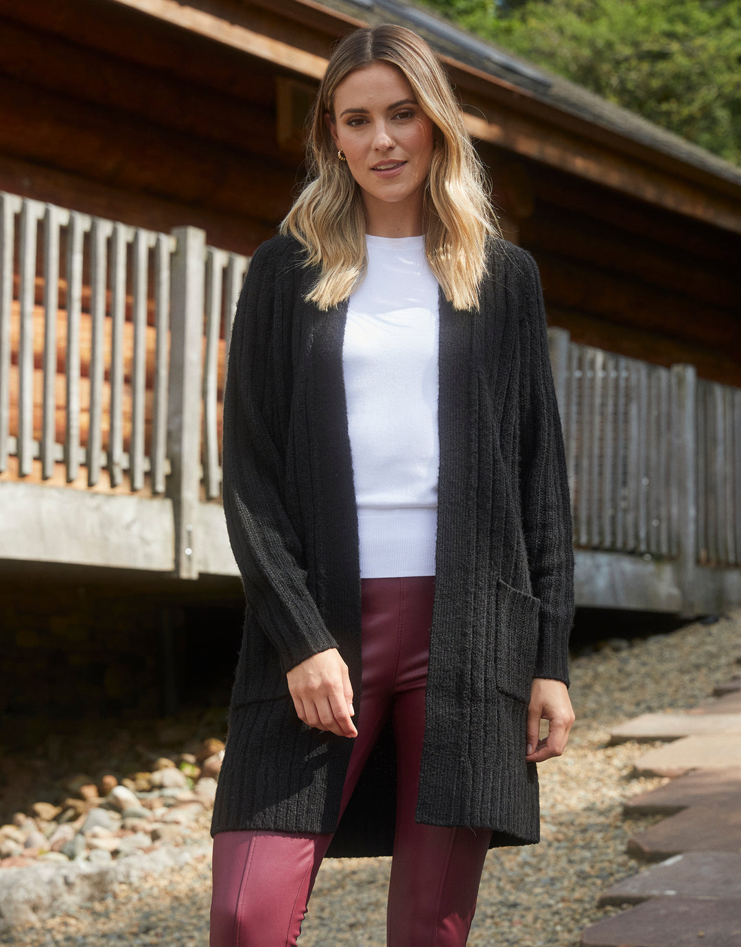 Black Knitted Cardigan