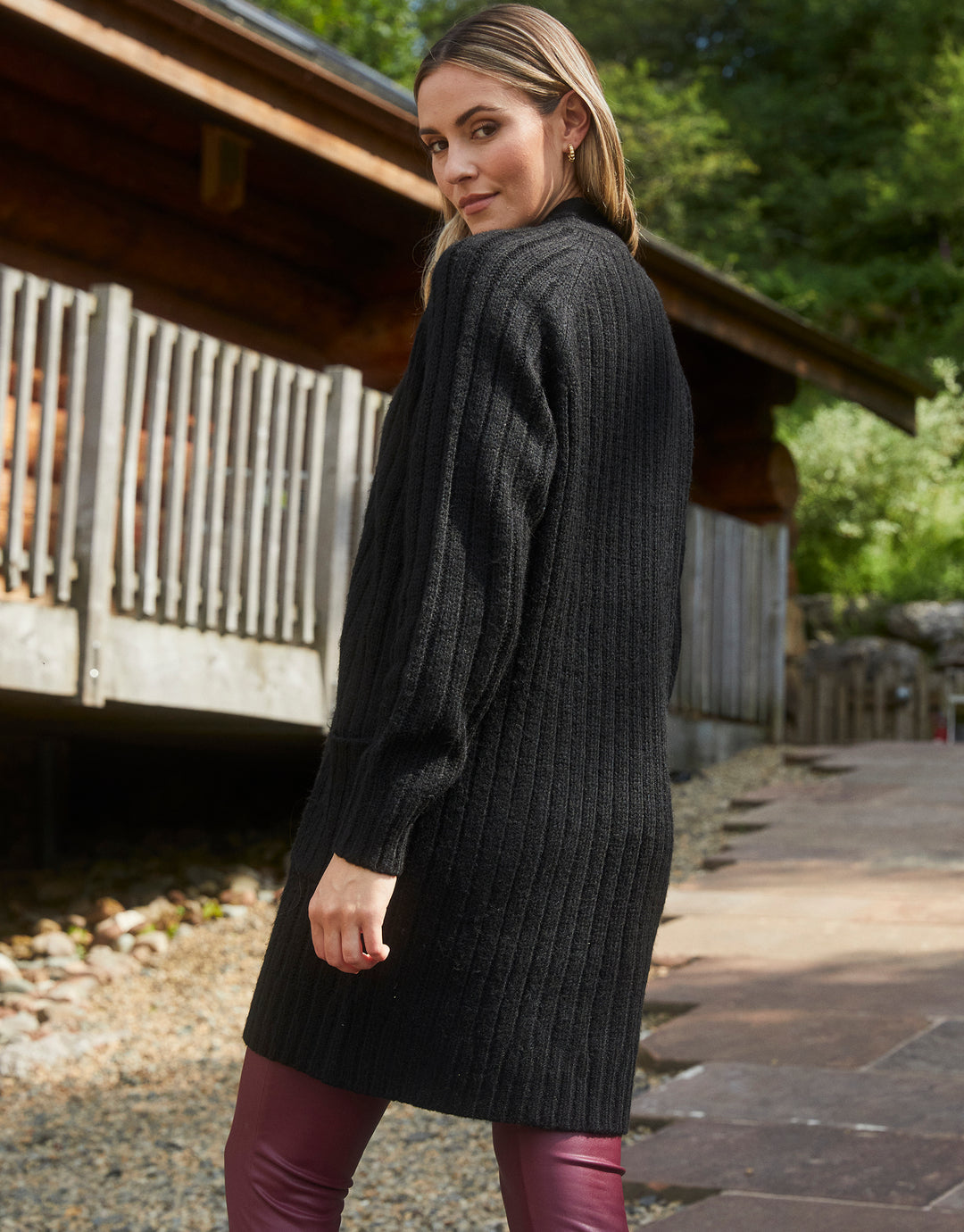 Black Knitted Cardigan