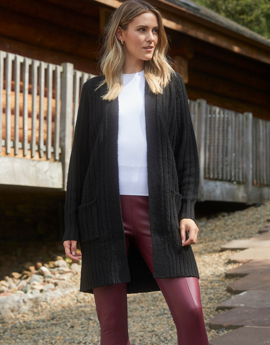 Black Knitted Cardigan