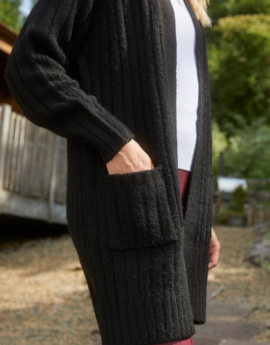 Black Knitted Cardigan