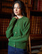 Green Button Up Knitted Cardigan