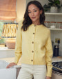 Yellow Button Up Knitted Cardigan