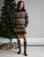 Chocolate Brown Fairisle Jumper Dress