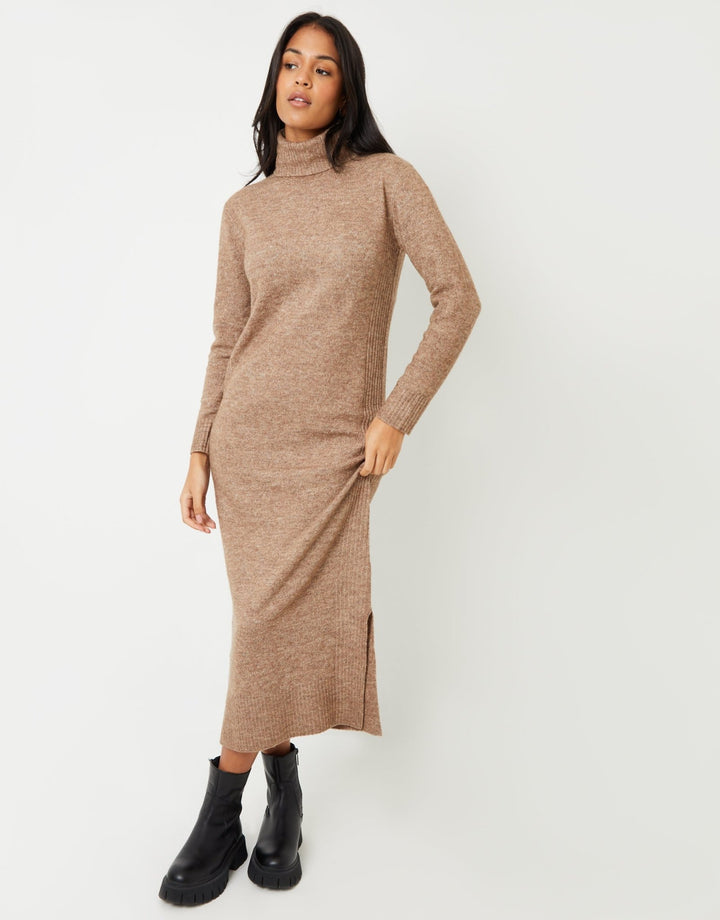 Threadbare Women s Beige Knitted Roll Neck Maxi Dress threadbare-women-s-beige-knitted-roll-neck-maxi-dress