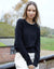 Black Contrast Edge Balloon Sleeve Jumper