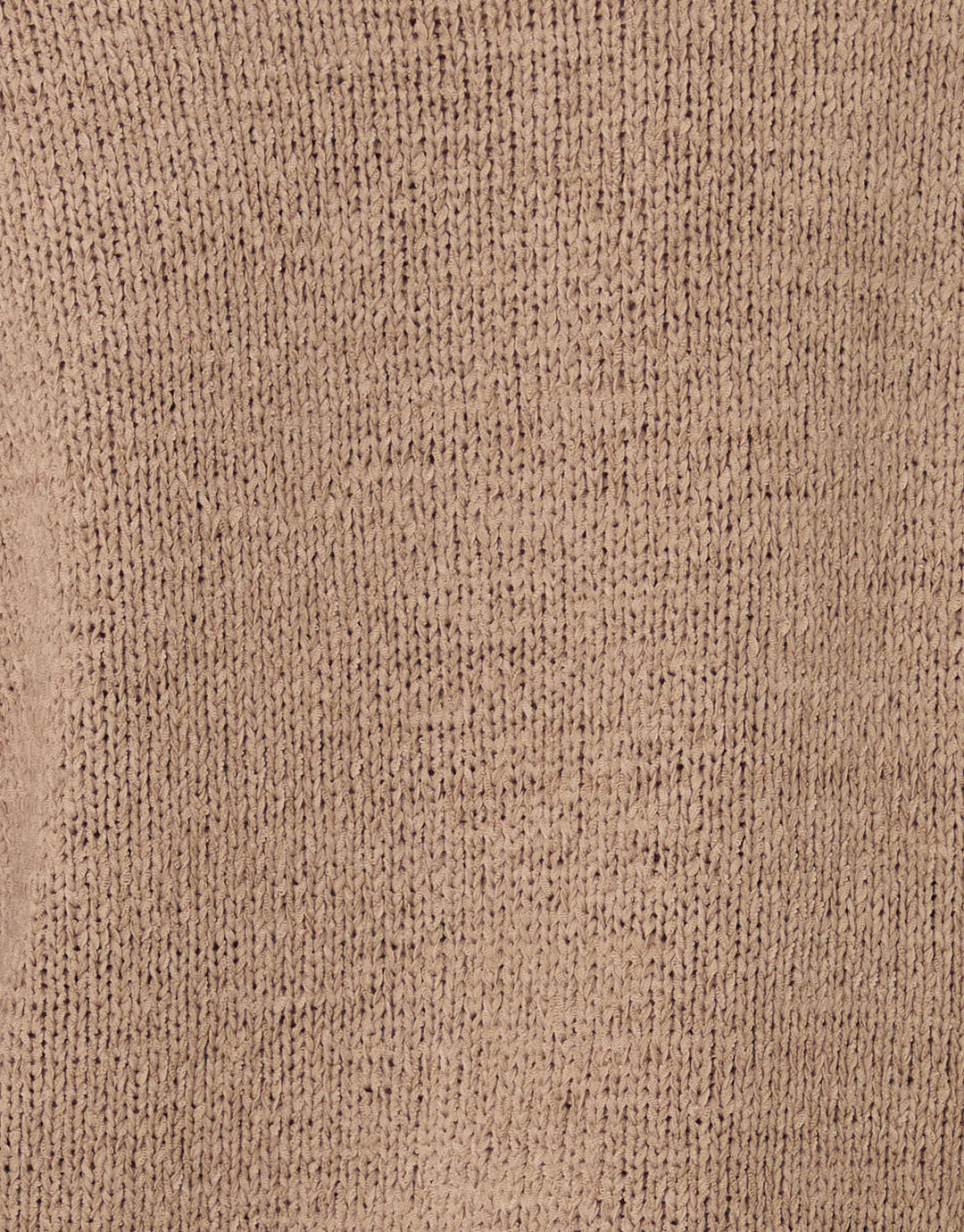 Taupe Knitted Yarn Button Up Polo Shirt
