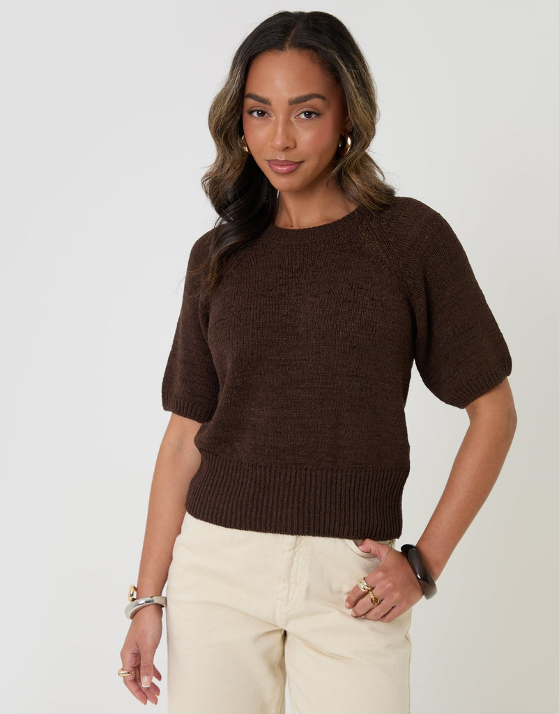 Knitted Short Sleeve T Shirt