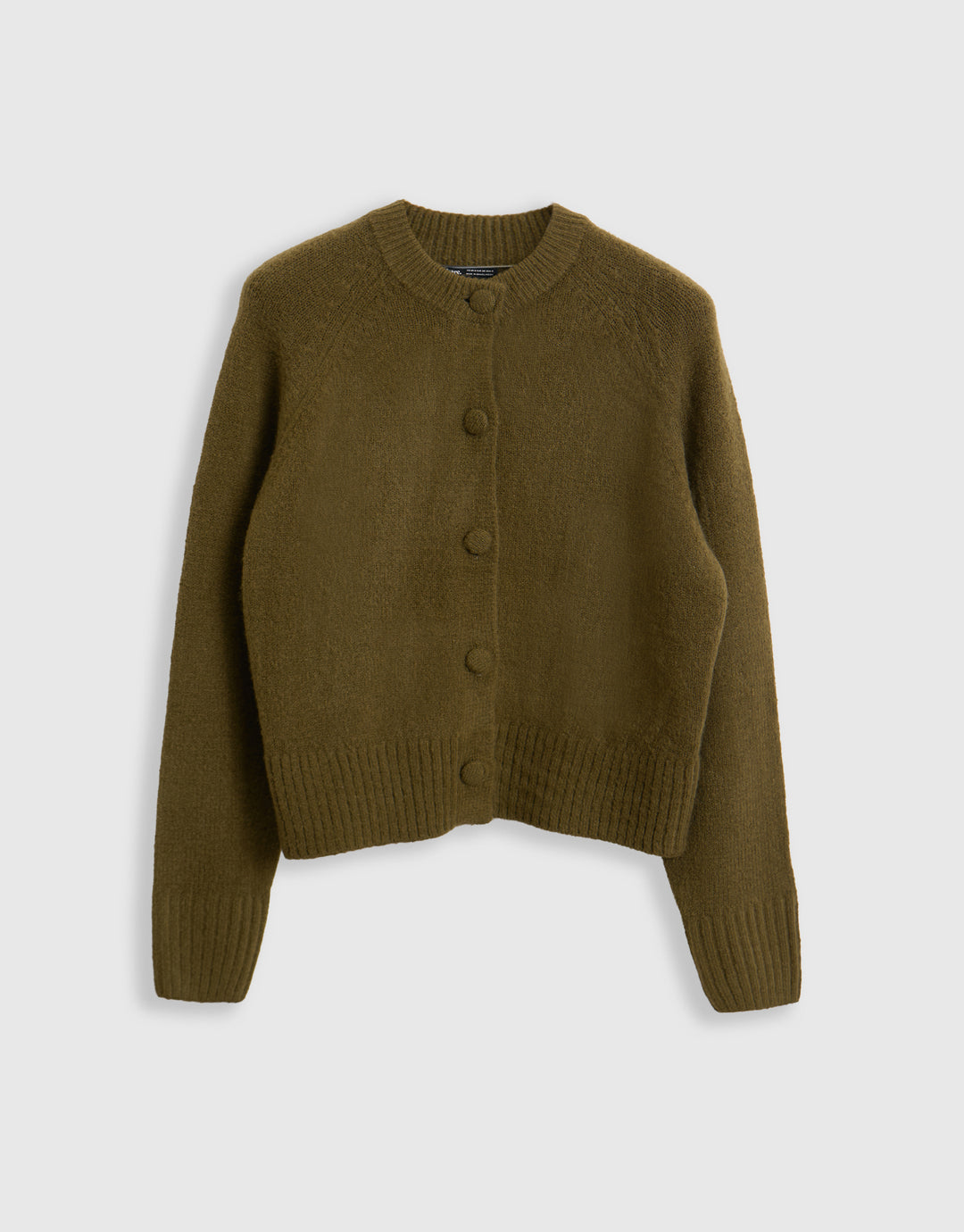 The Relaxed Knitted Cardigan in Khaki