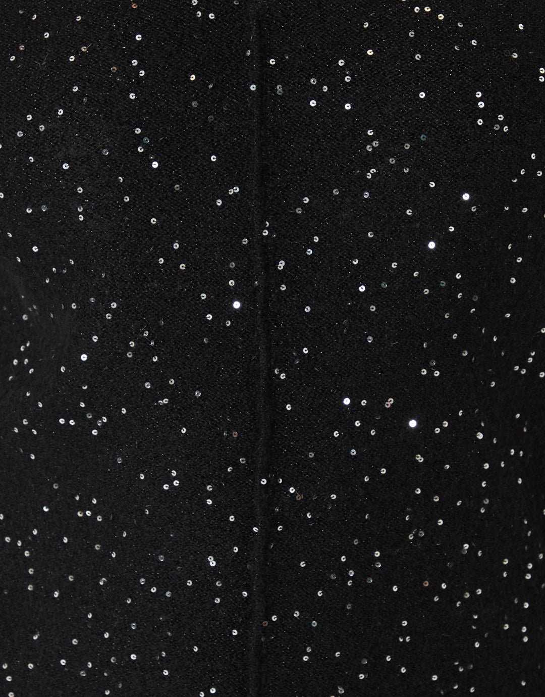 Threadbare V Neck Sequin Knit Dress in Black - detail