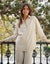 Oversized Linen Blend Shirt in Ecru
